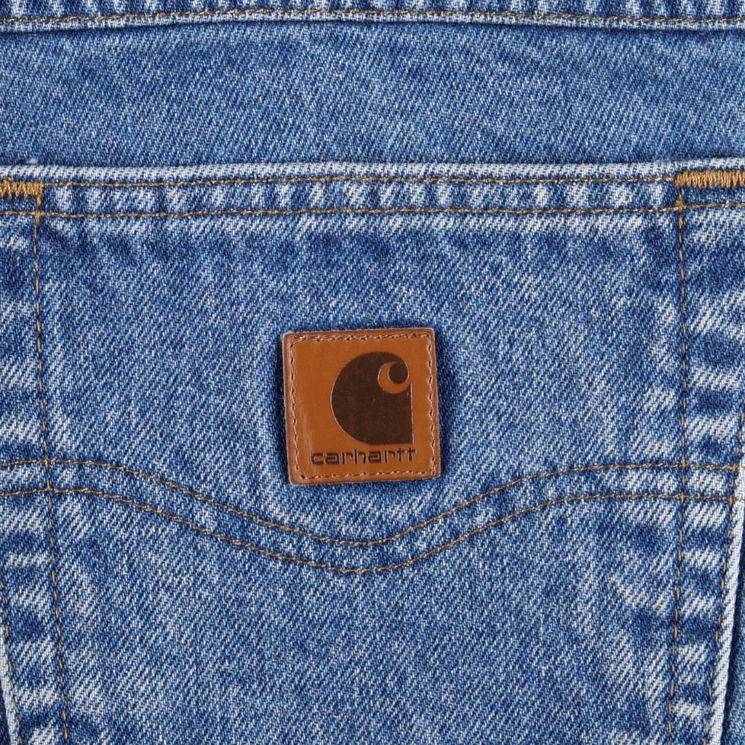 Carhartt Relaxed Fit Tapered Denim Pants for Men, W36 cotton blue type Vintage Second Hand