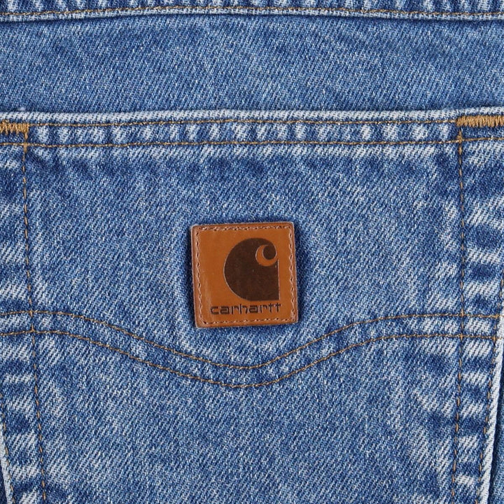 Carhartt Relaxed Fit Tapered Denim Pants for Men, W36 cotton blue type Vintage Second Hand