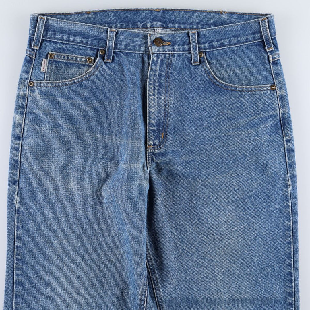 Carhartt Relaxed Fit Tapered Denim Pants for Men, W36 cotton blue type Vintage Second Hand