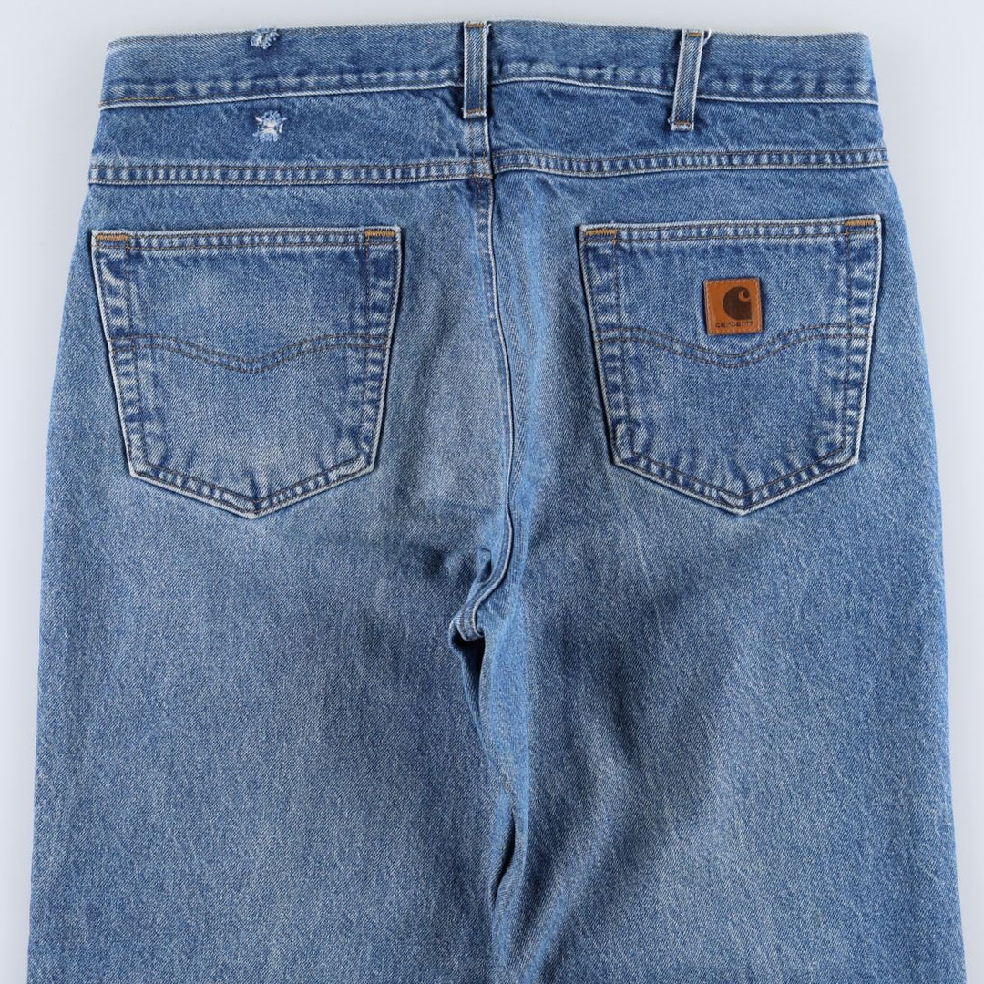 Carhartt Relaxed Fit Tapered Denim Pants for Men, W36 cotton blue type Vintage Second Hand