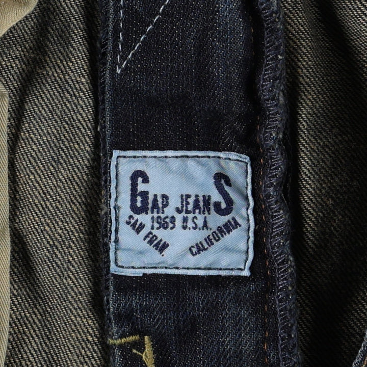 GAP 1969 Jeans Loose Straight Fit Straight Denim Pants, Men's W34 equivalent. cotton navy blue type Vintage Second Hand