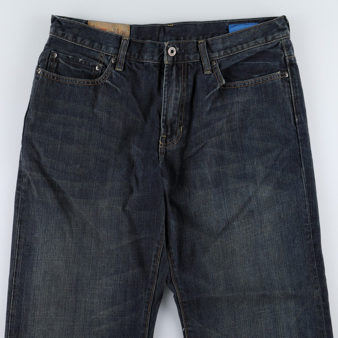 GAP 1969 Jeans Loose Straight Fit Straight Denim Pants, Men's W34 equivalent. cotton navy blue type Vintage Second Hand