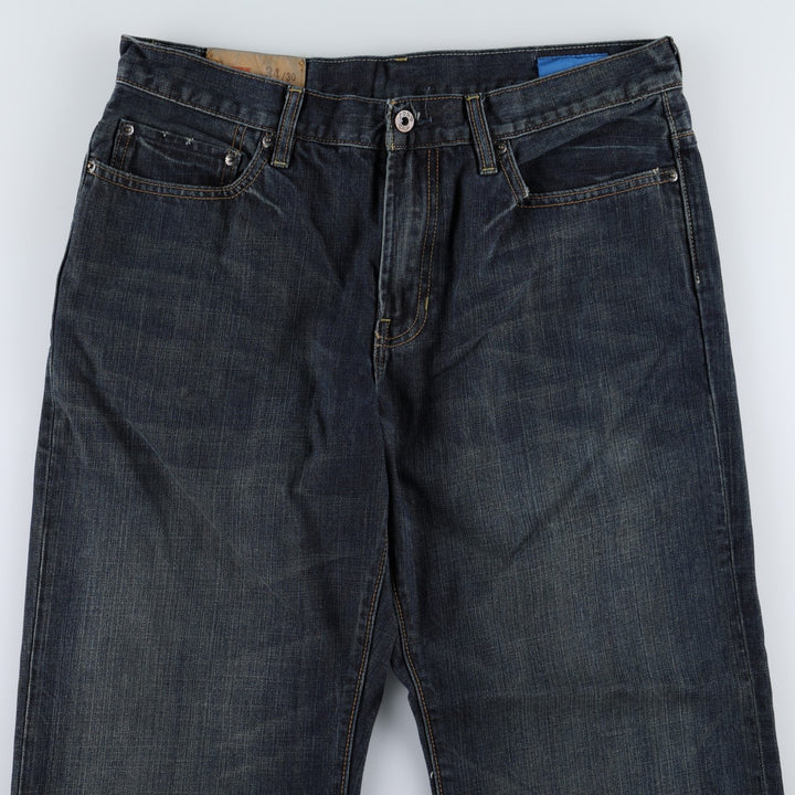 GAP 1969 Jeans Loose Straight Fit Straight Denim Pants, Men's W34 equivalent. cotton navy blue type Vintage Second Hand