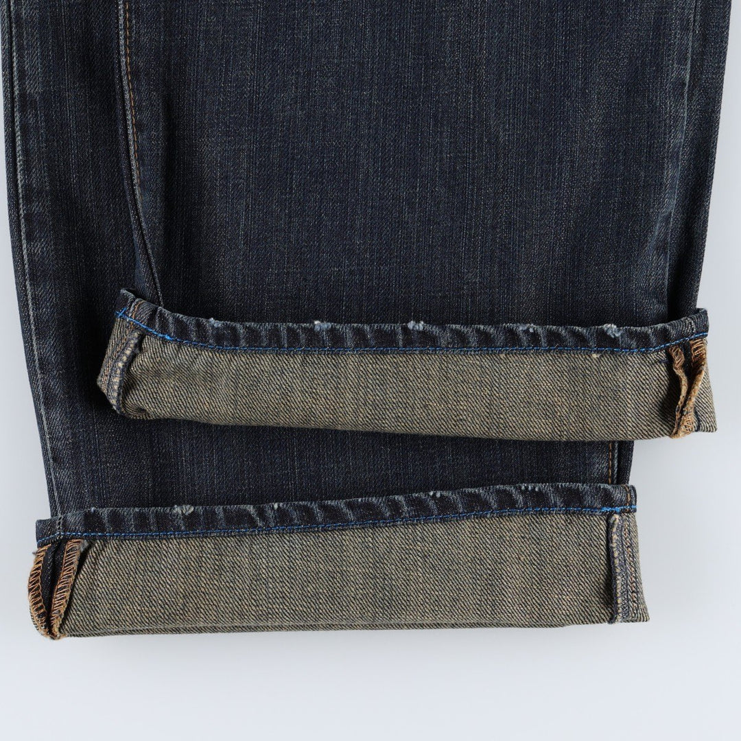 GAP 1969 Jeans Loose Straight Fit Straight Denim Pants, Men's W34 equivalent. cotton navy blue type Vintage Second Hand
