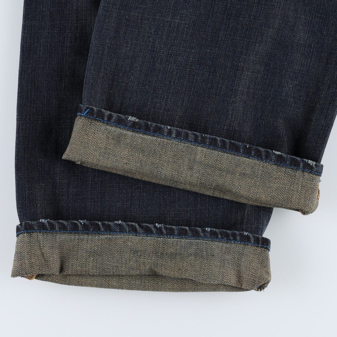 GAP 1969 Jeans Loose Straight Fit Straight Denim Pants, Men's W34 equivalent. cotton navy blue type Vintage Second Hand