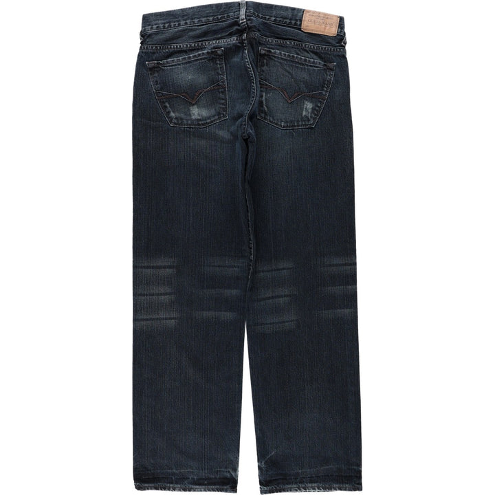 Guess Rebel Straight Leg Denim Pants, Men's W34 (approx.) cotton navy blue type Vintage Second Hand