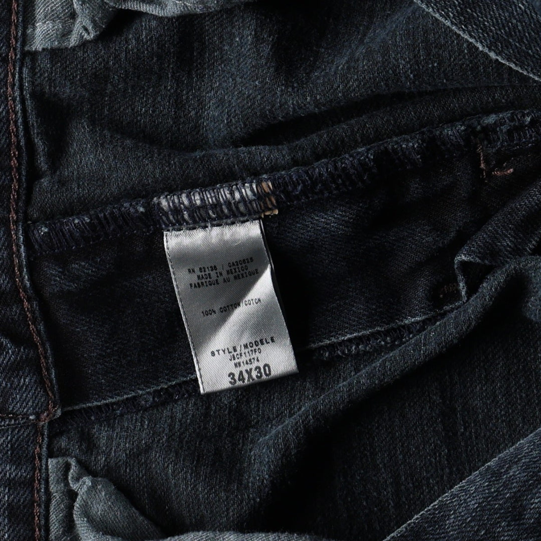 Guess Rebel Straight Leg Denim Pants, Men's W34 (approx.) cotton navy blue type Vintage Second Hand
