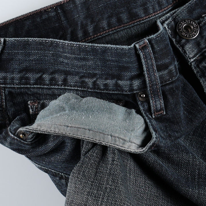 Guess Rebel Straight Leg Denim Pants, Men's W34 (approx.) cotton navy blue type Vintage Second Hand