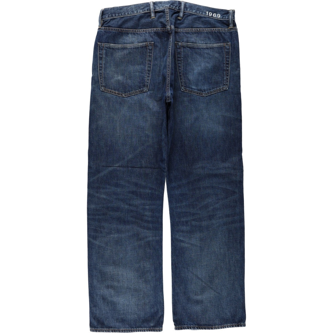 GAP 1969 LOOSE Straight Denim Pants, Men's W37 (approx.) cotton blue type Vintage Second Hand