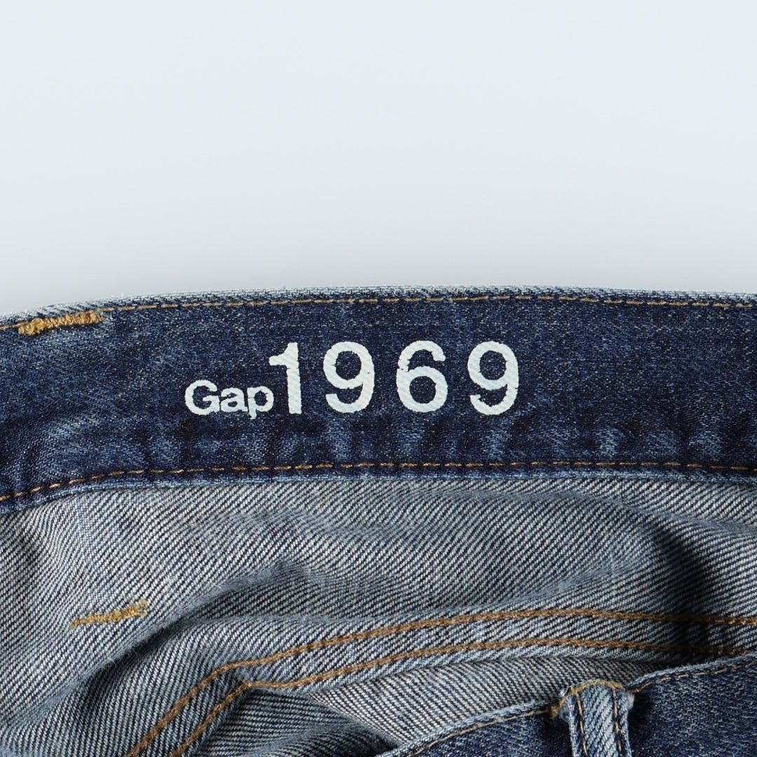 GAP 1969 LOOSE Straight Denim Pants, Men's W37 (approx.) cotton blue type Vintage Second Hand