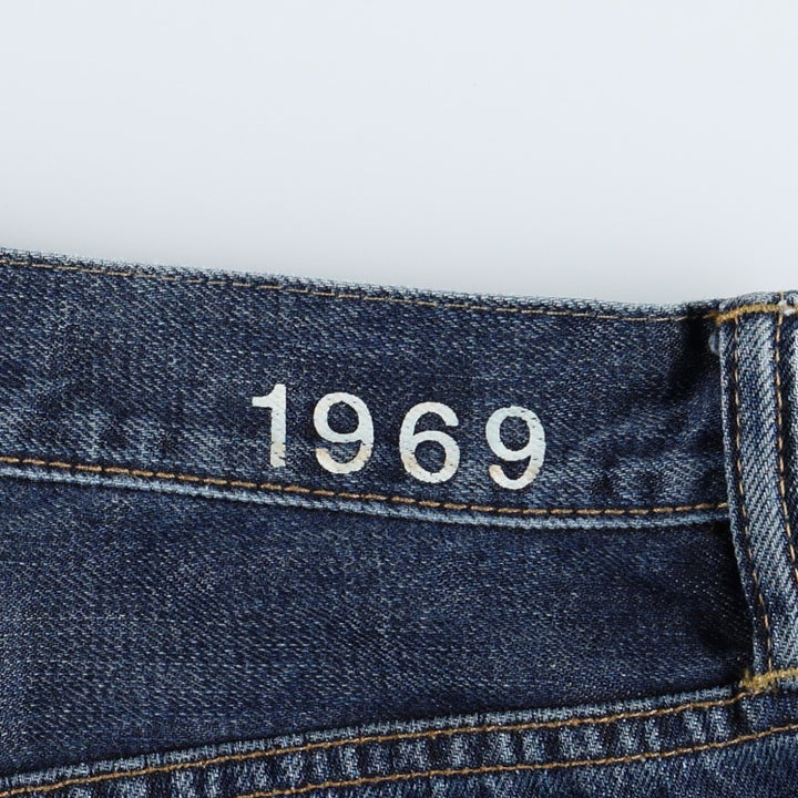 GAP 1969 LOOSE Straight Denim Pants, Men's W37 (approx.) cotton blue type Vintage Second Hand