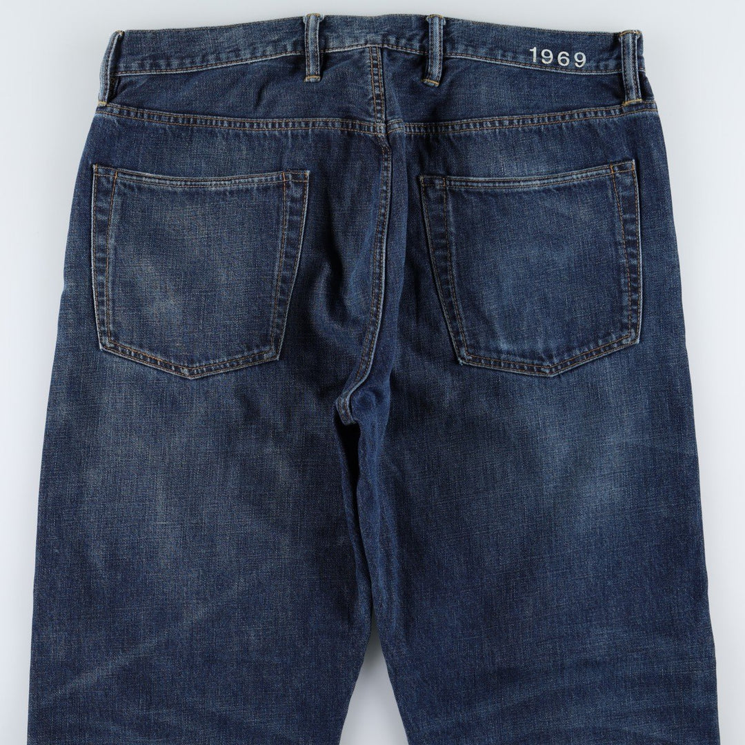 GAP 1969 LOOSE Straight Denim Pants, Men's W37 (approx.) cotton blue type Vintage Second Hand