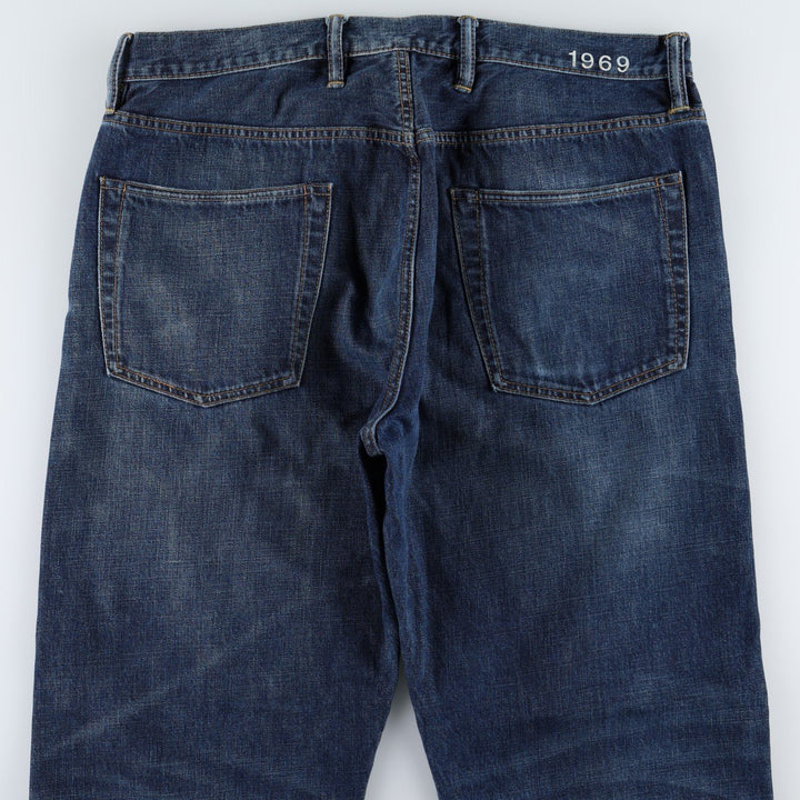 GAP 1969 LOOSE Straight Denim Pants, Men's W37 (approx.) cotton blue type Vintage Second Hand