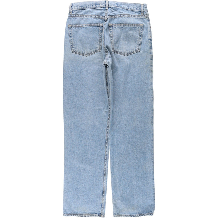 GAP STANDARD FIT Straight Denim Pants, Made in USA, Men's W33 (approx.) cotton blue type Vintage Second Hand
