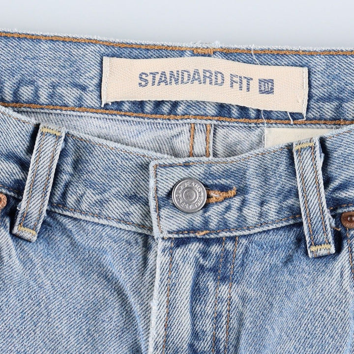 GAP STANDARD FIT Straight Denim Pants, Made in USA, Men's W33 (approx.) cotton blue type Vintage Second Hand