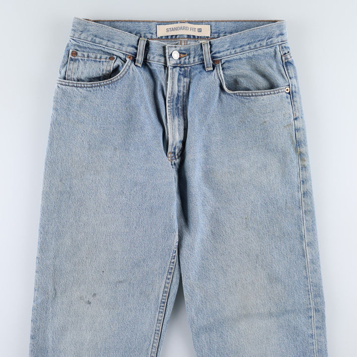 GAP STANDARD FIT Straight Denim Pants, Made in USA, Men's W33 (approx.) cotton blue type Vintage Second Hand