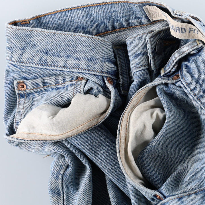 GAP STANDARD FIT Straight Denim Pants, Made in USA, Men's W33 (approx.) cotton blue type Vintage Second Hand
