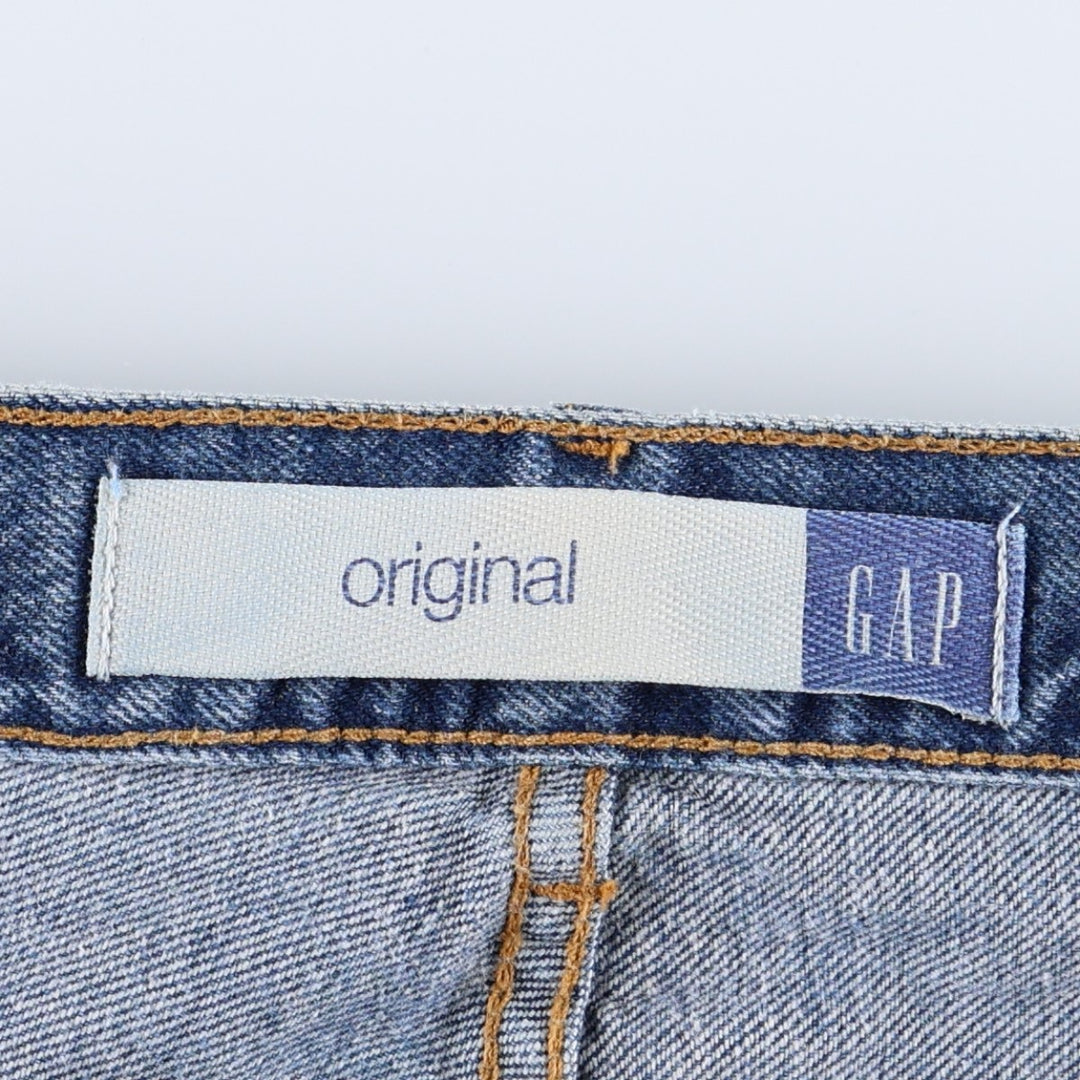 90s-00'S GAP GAP BLUE JEANS ORIGINAL FIT Tapered Denim Pants Men's W32 equivalent cotton blue type Vintage Second Hand