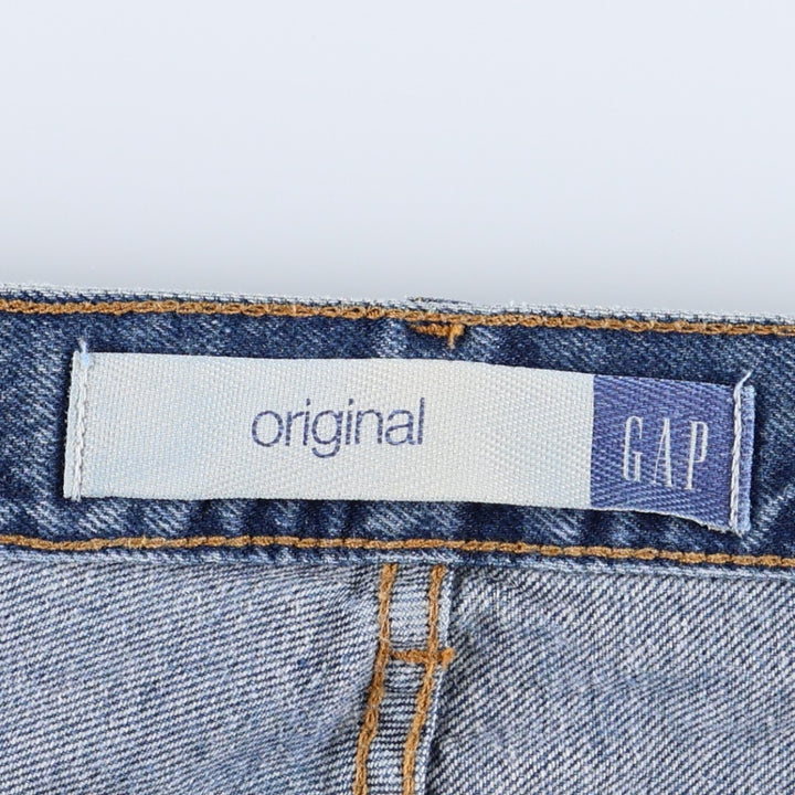 90s-00'S GAP GAP BLUE JEANS ORIGINAL FIT Tapered Denim Pants Men's W32 equivalent cotton blue type Vintage Second Hand