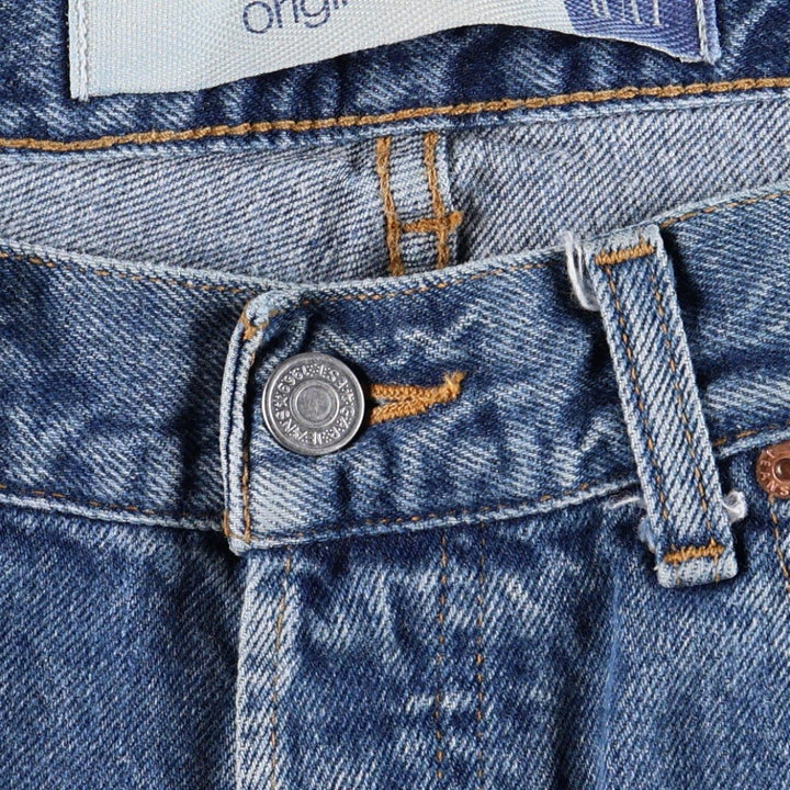 90s-00'S GAP GAP BLUE JEANS ORIGINAL FIT Tapered Denim Pants Men's W32 equivalent cotton blue type Vintage Second Hand