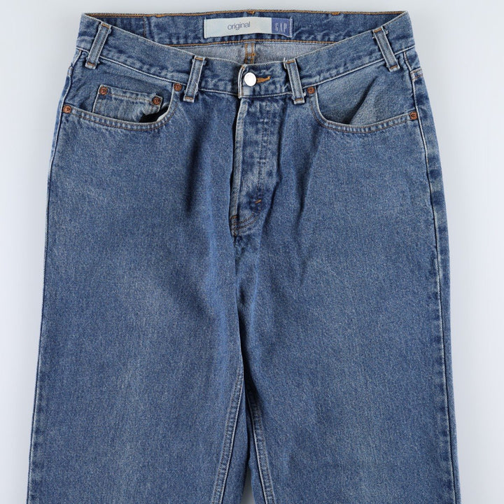90s-00'S GAP GAP BLUE JEANS ORIGINAL FIT Tapered Denim Pants Men's W32 equivalent cotton blue type Vintage Second Hand