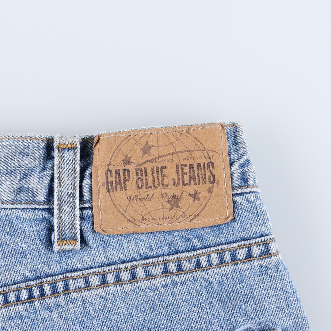 90s-00'S GAP GAP BLUE JEANS RELAXED FIT Tapered Denim Pants Made in USA Men's W34 equivalent cotton blue type Vintage Second Hand