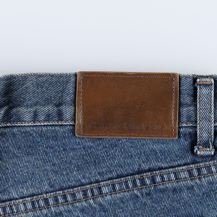 Calvin Klein JEANS Tapered denim pants for men, equivalent to w34 cotton blue type Vintage Second Hand