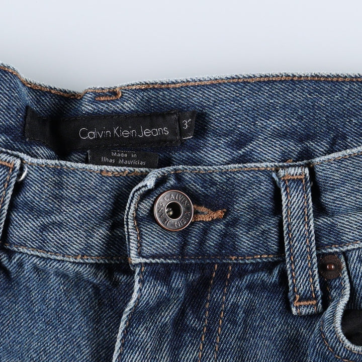 Calvin Klein JEANS Tapered denim pants for men, equivalent to w34 cotton blue type Vintage Second Hand