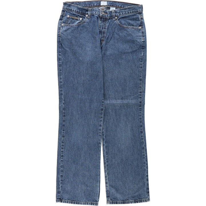 90s-00'S Calvin Klein JEANS straight denim pants, men's size W33 (approx.) cotton blue type Vintage Second Hand