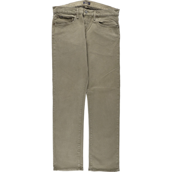 Ralph Lauren POLO RALPH LAUREN straight denim pants for men, W34 equivalent cotton Khaki type Vintage Second Hand