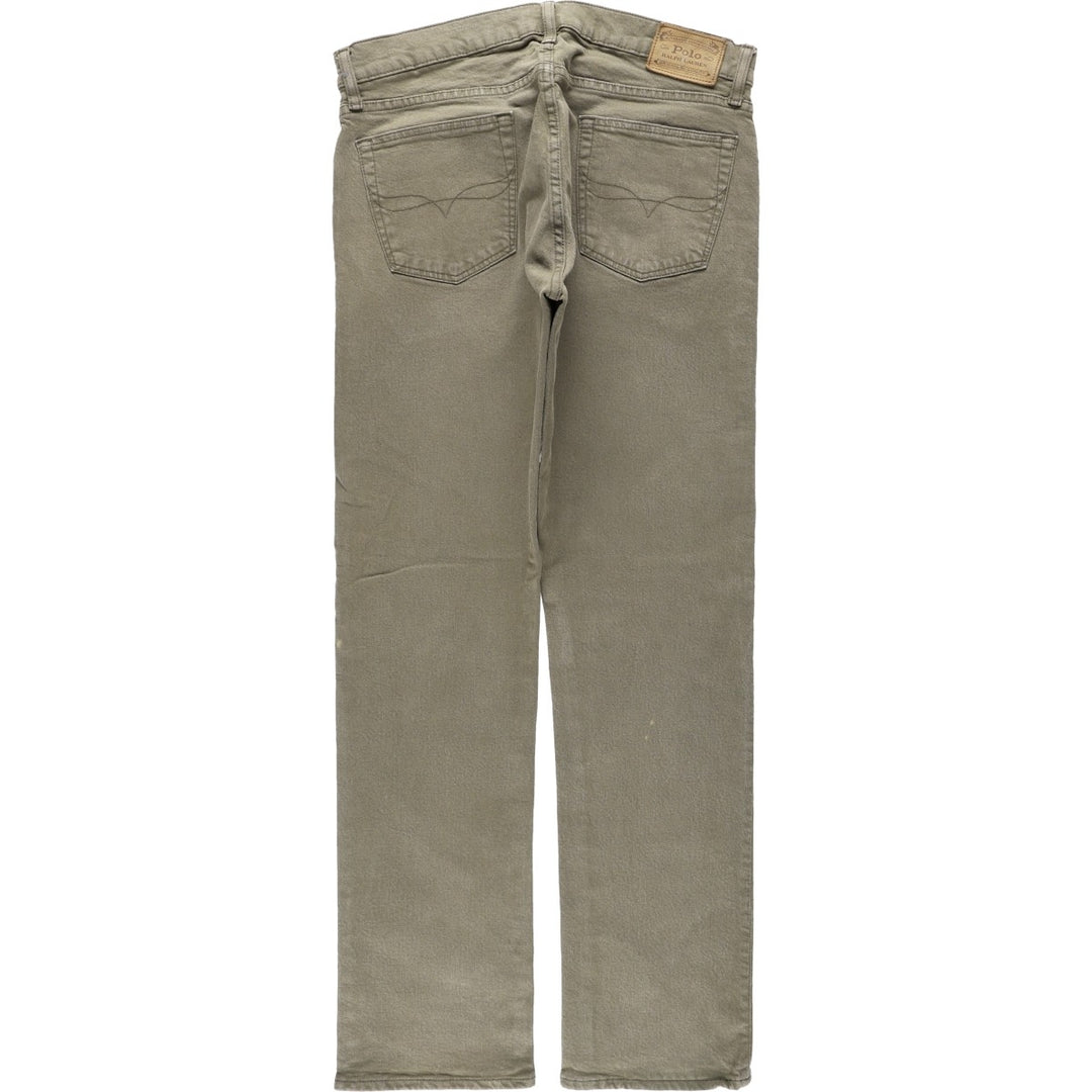 Ralph Lauren POLO RALPH LAUREN straight denim pants for men, W34 equivalent cotton Khaki type Vintage Second Hand