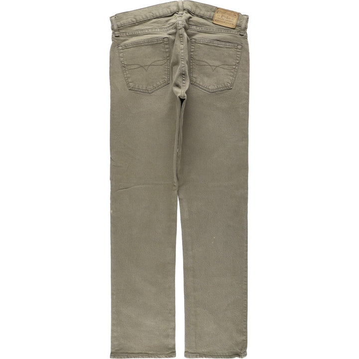 Ralph Lauren POLO RALPH LAUREN straight denim pants for men, W34 equivalent cotton Khaki type Vintage Second Hand