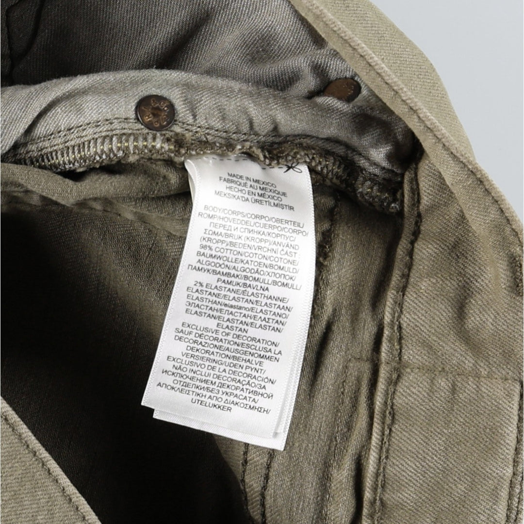 Ralph Lauren POLO RALPH LAUREN straight denim pants for men, W34 equivalent cotton Khaki type Vintage Second Hand