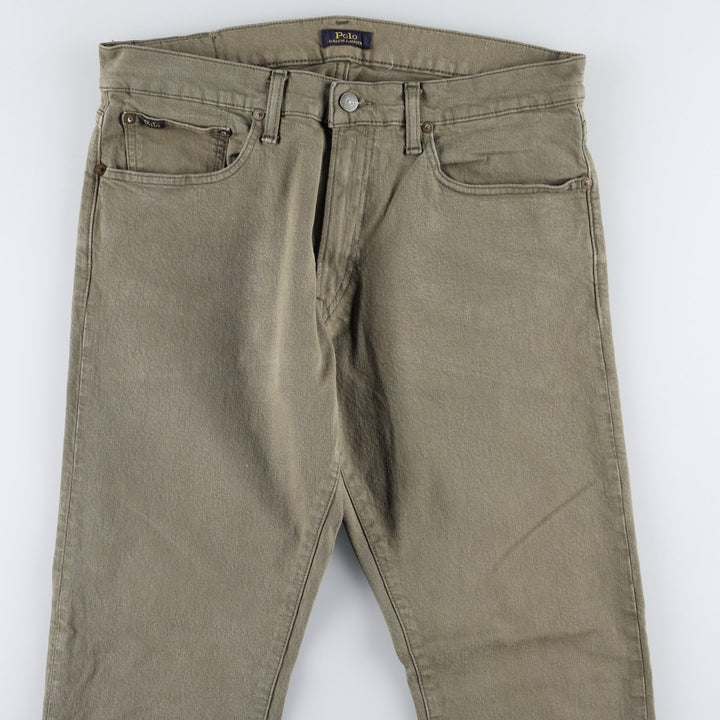 Ralph Lauren POLO RALPH LAUREN straight denim pants for men, W34 equivalent cotton Khaki type Vintage Second Hand