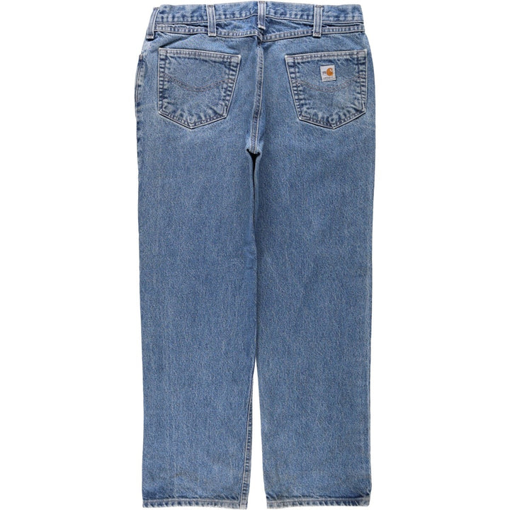 Carhartt FR Series Relaxed Fit Tapered Denim Pants, Men's W36 (approx.) cotton blue type Vintage Second Hand