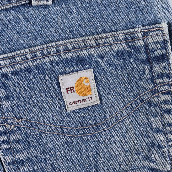 Carhartt FR Series Relaxed Fit Tapered Denim Pants, Men's W36 (approx.) cotton blue type Vintage Second Hand