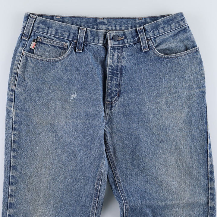 Carhartt FR Series Relaxed Fit Tapered Denim Pants, Men's W36 (approx.) cotton blue type Vintage Second Hand