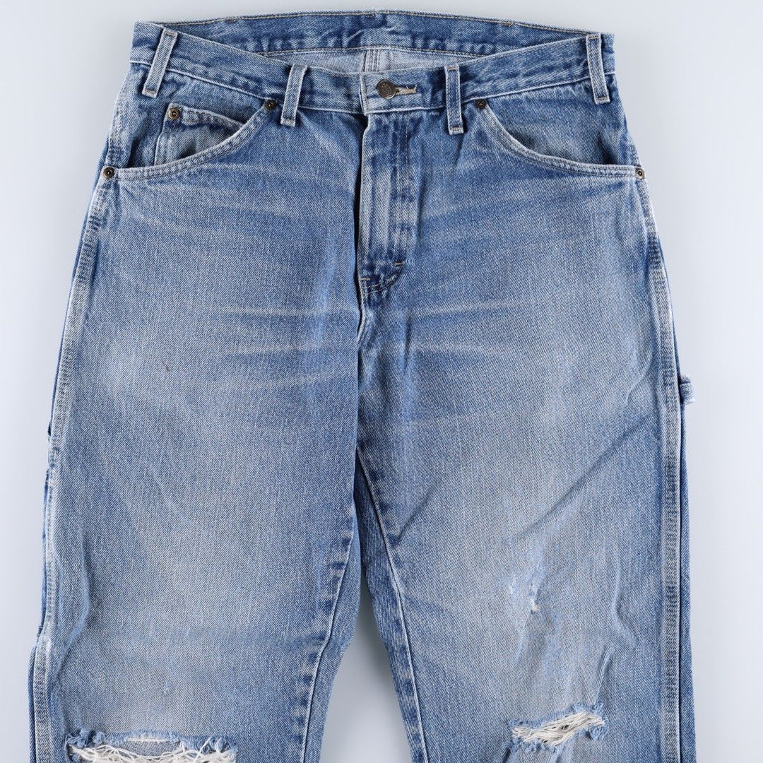 Dickies Relaxed Fit Denim Painter Pants, Men's W33 (approx.) cotton blue type Vintage Second Hand