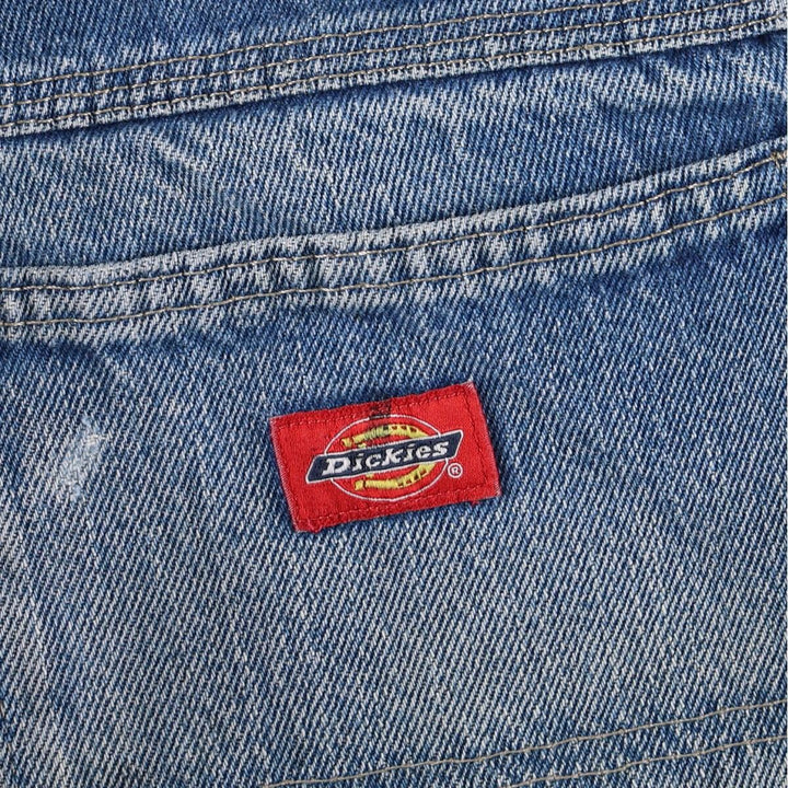 Dickies denim painter pants for men, equivalent to W35 cotton blue type Vintage Second Hand