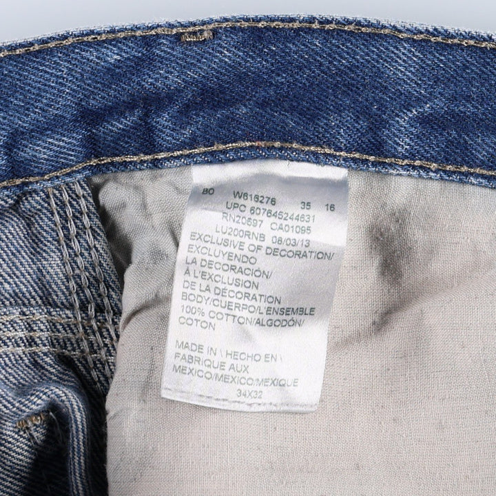 Dickies denim painter pants for men, equivalent to W35 cotton blue type Vintage Second Hand