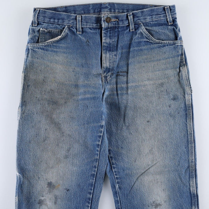Dickies denim painter pants for men, equivalent to W35 cotton blue type Vintage Second Hand