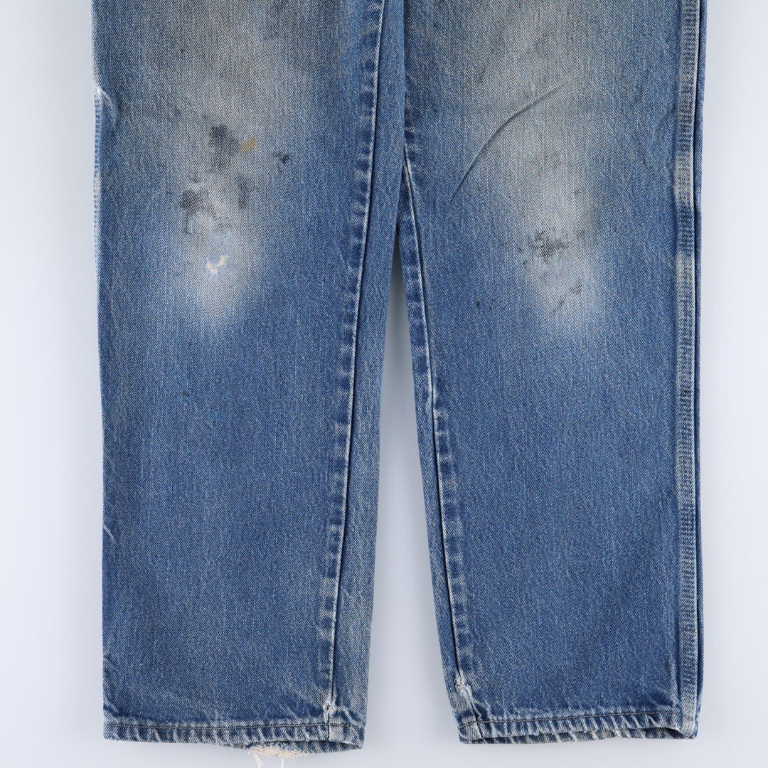 Dickies denim painter pants for men, equivalent to W35 cotton blue type Vintage Second Hand