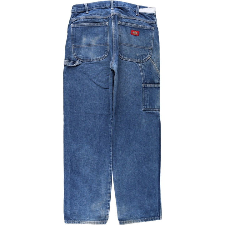 Dickies denim painter pants for men, equivalent to W34 cotton blue type Vintage Second Hand