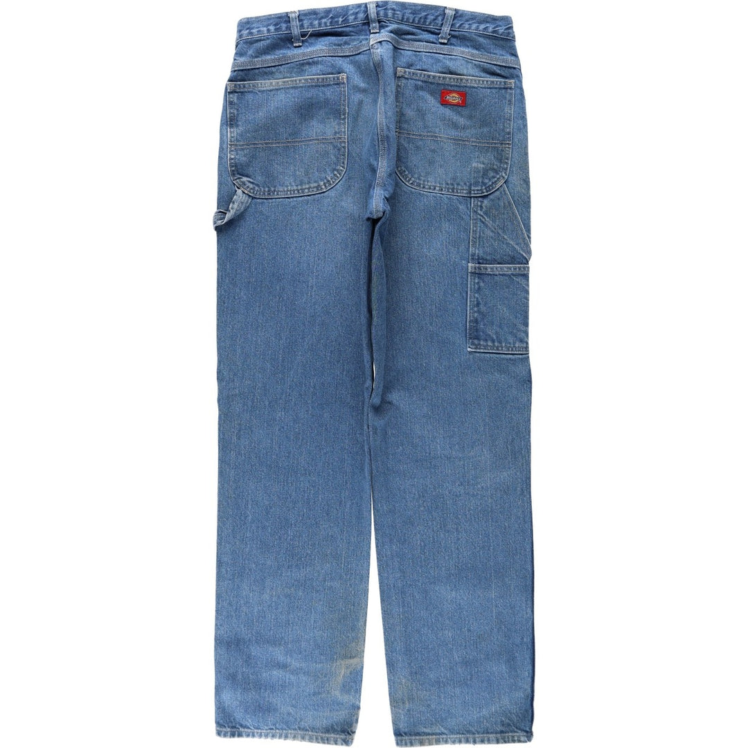 Dickies denim painter pants for men, equivalent to W38 cotton blue type Vintage Second Hand