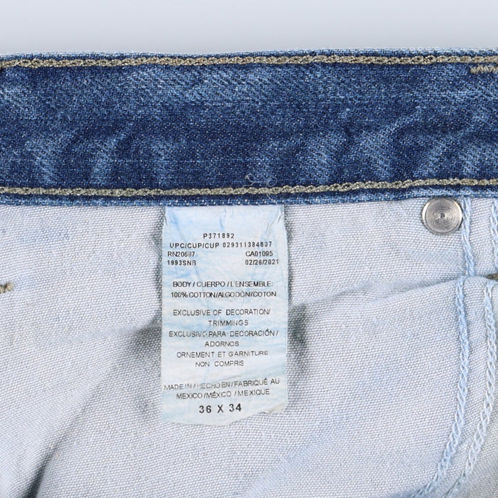 Dickies denim painter pants for men, equivalent to W38 cotton blue type Vintage Second Hand