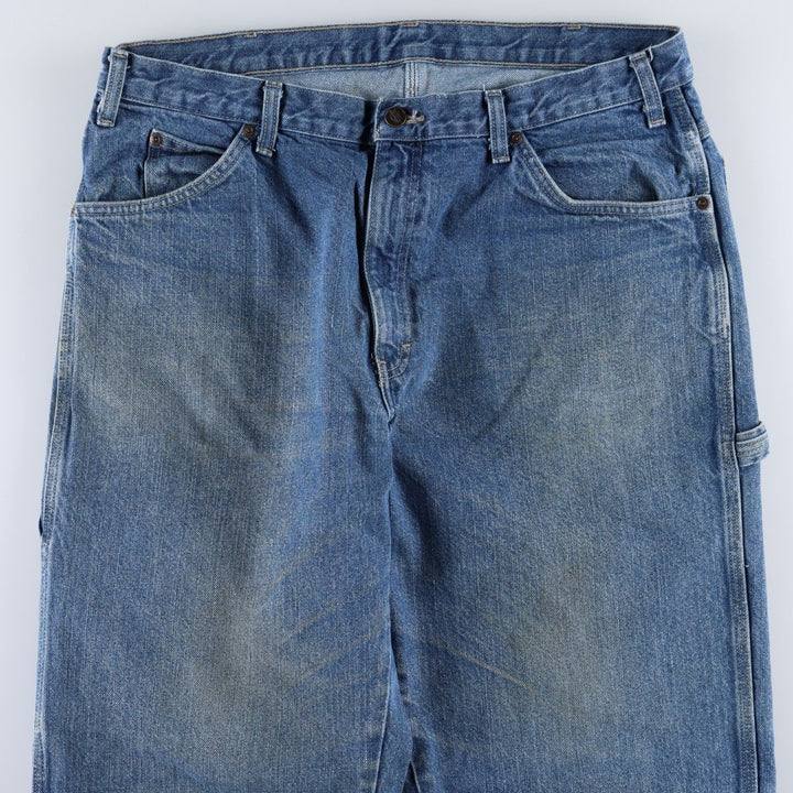 Dickies denim painter pants for men, equivalent to W38 cotton blue type Vintage Second Hand
