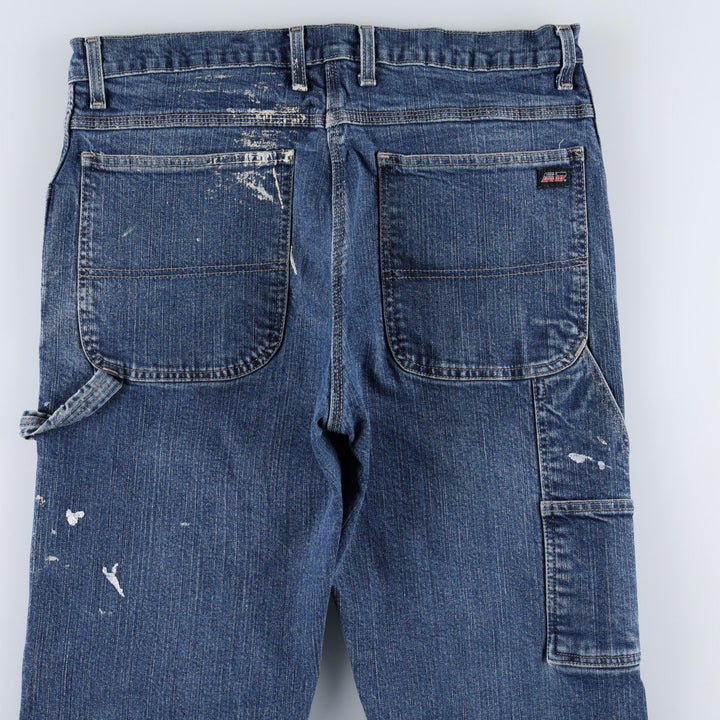 Dickies denim painter pants for men, equivalent to W35 cotton blue type Vintage Second Hand