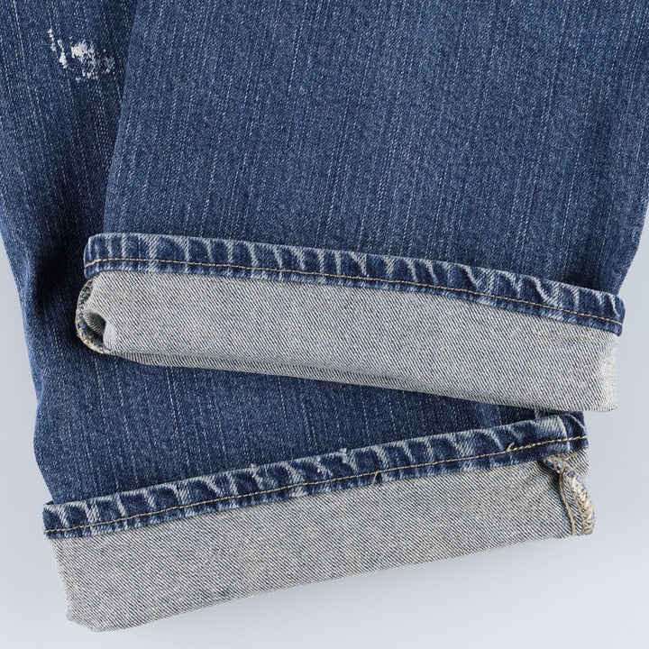 Dickies denim painter pants for men, equivalent to W35 cotton blue type Vintage Second Hand