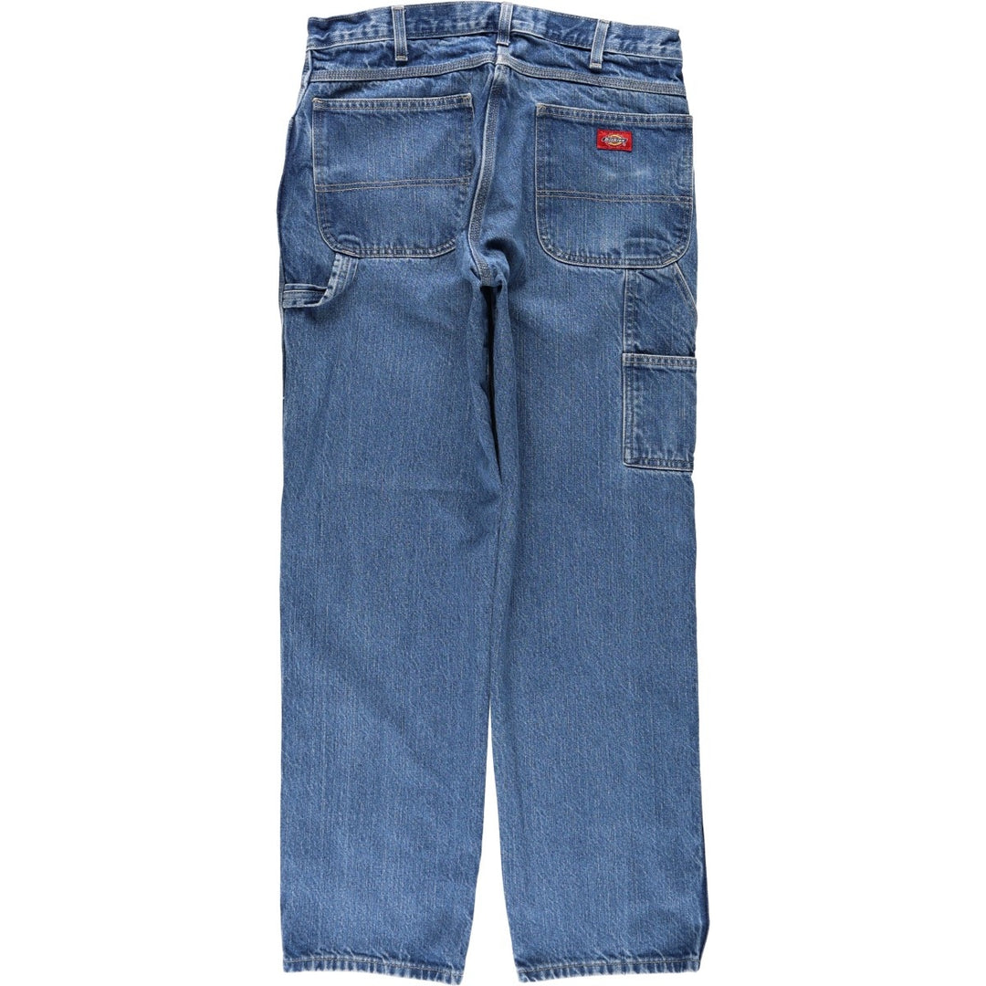 Dickies denim painter pants for men, equivalent to W34 cotton blue type Vintage Second Hand