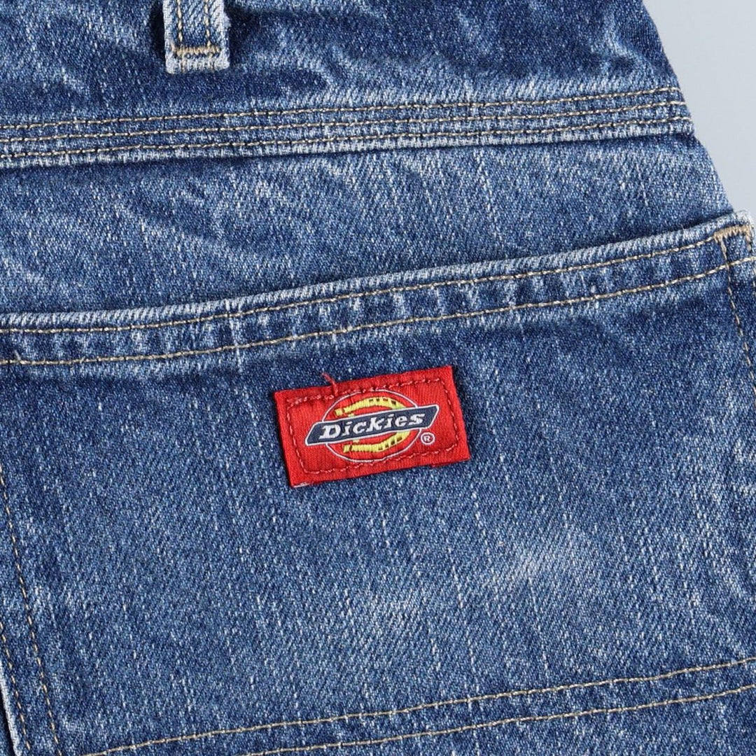 Dickies denim painter pants for men, equivalent to W34 cotton blue type Vintage Second Hand
